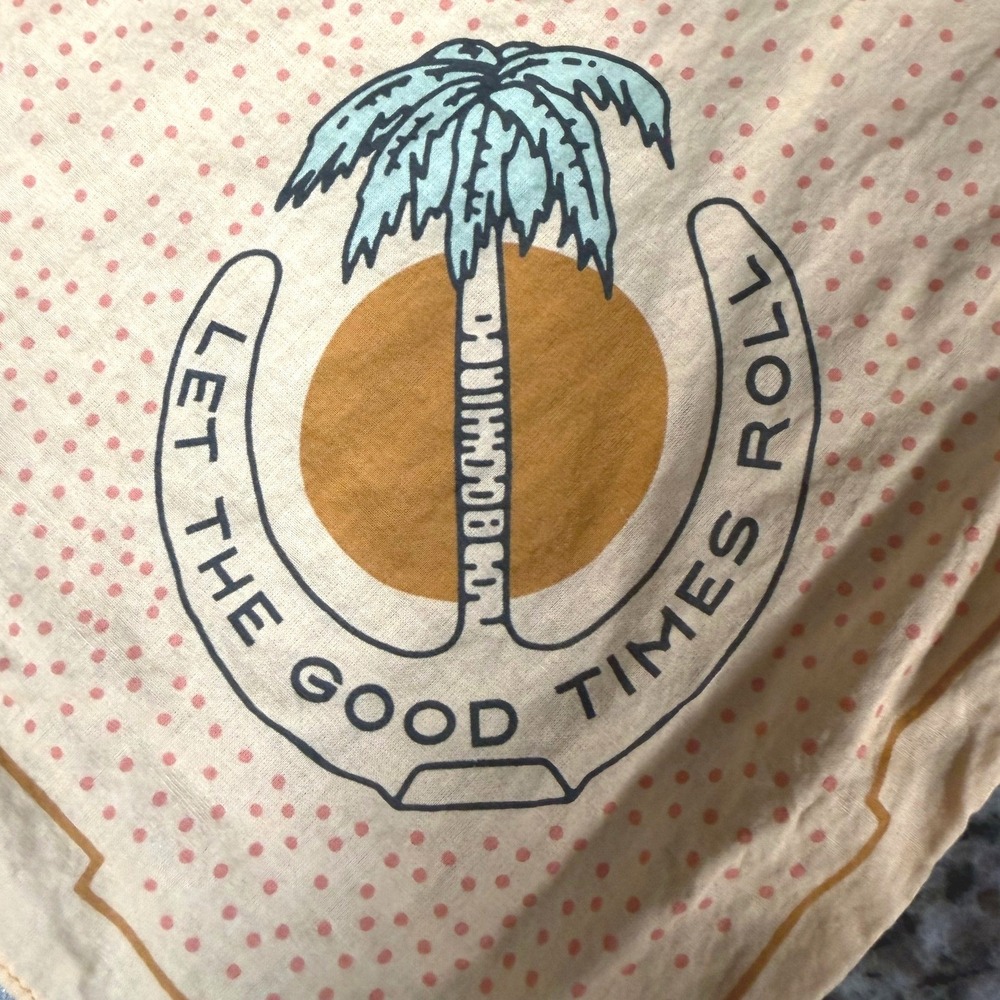 Stagecoach 2022 Music Festival Bandana Cream Country Western Horse Cowgirl 20x20 - Picture 4 of 4